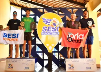 Segunda etapa do Circuito SESI Beach Tennis é concluída com sucesso em Paraíso do Tocantins