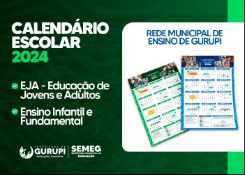 Prefeitura de Gurupi Anuncia Calendário Escolar 2024 com 202 Dias Letivos e Inovações Pedagógicas