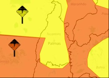 Alerta do Inmet: Chuvas Intensas Podem Causar Perigos no Tocantins; Cidades em Estado de Atenção
