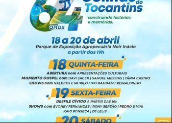 Celebre os 64 Anos de Colinas do Tocantins com uma Programação Imperdível!