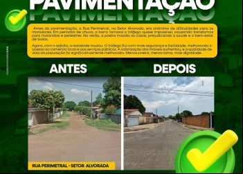 Transformação da Rua Perimetral Reflete o Crescimento de Colinas do Tocantins